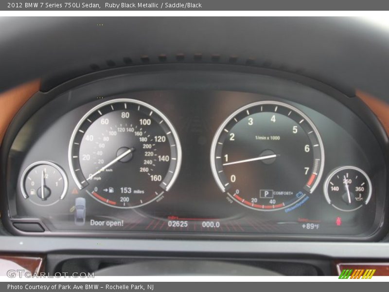  2012 7 Series 750Li Sedan 750Li Sedan Gauges