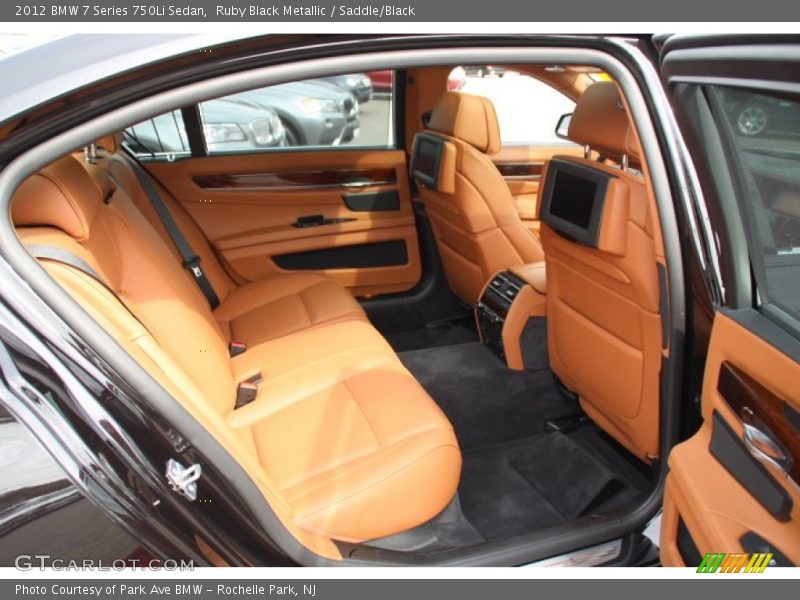 Rear Seat of 2012 7 Series 750Li Sedan