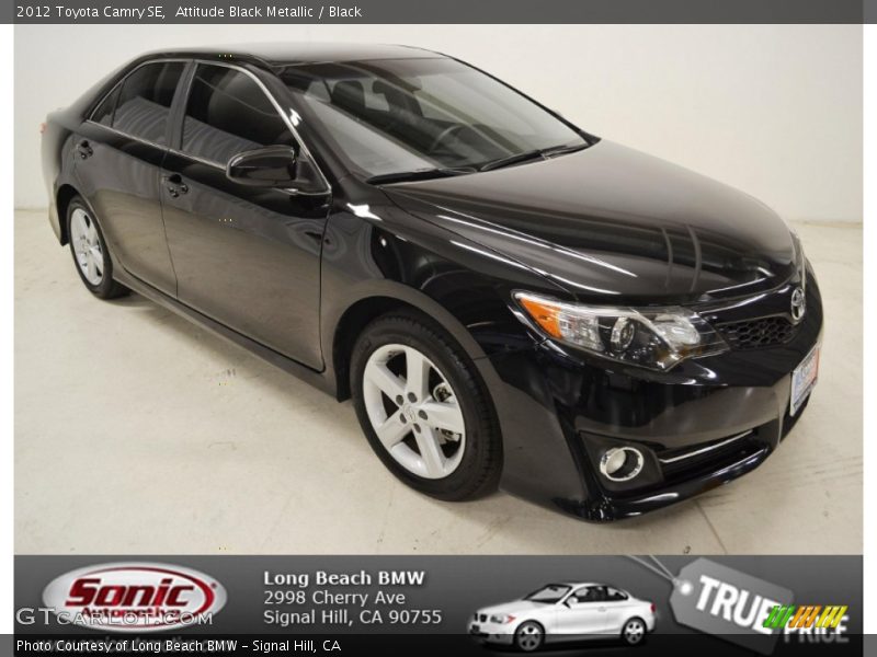 Attitude Black Metallic / Black 2012 Toyota Camry SE