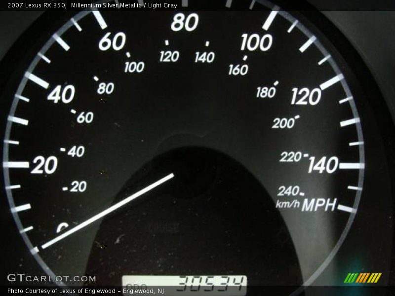Millennium Silver Metallic / Light Gray 2007 Lexus RX 350