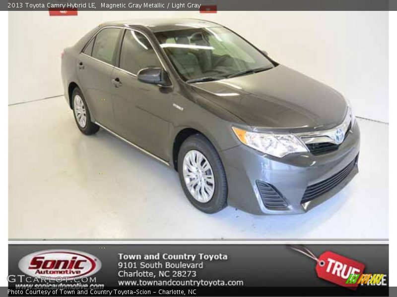 Magnetic Gray Metallic / Light Gray 2013 Toyota Camry Hybrid LE