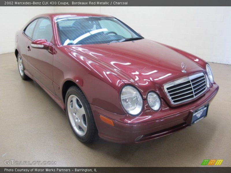 Bordeaux Red Metallic / Charcoal 2002 Mercedes-Benz CLK 430 Coupe