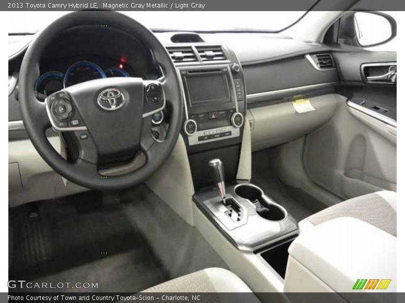 Magnetic Gray Metallic / Light Gray 2013 Toyota Camry Hybrid LE