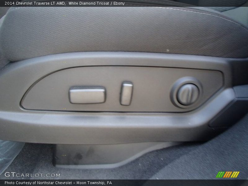 White Diamond Tricoat / Ebony 2014 Chevrolet Traverse LT AWD