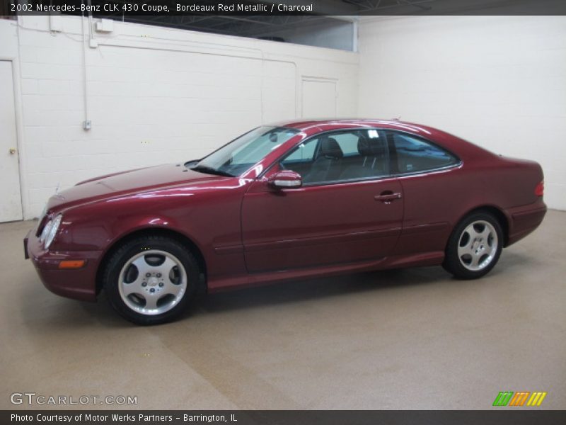 Bordeaux Red Metallic / Charcoal 2002 Mercedes-Benz CLK 430 Coupe