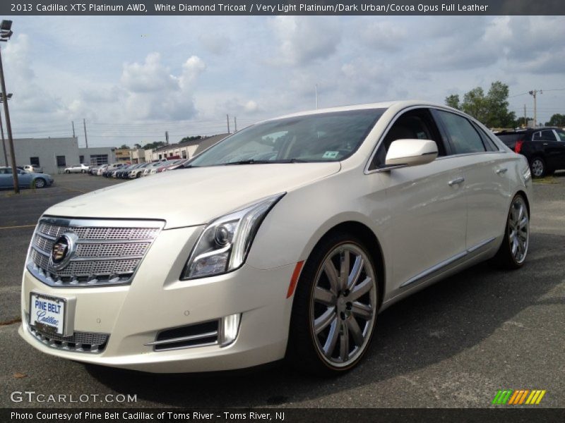 White Diamond Tricoat / Very Light Platinum/Dark Urban/Cocoa Opus Full Leather 2013 Cadillac XTS Platinum AWD