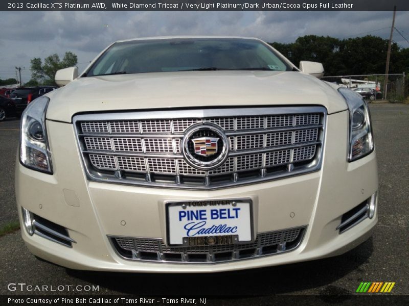 White Diamond Tricoat / Very Light Platinum/Dark Urban/Cocoa Opus Full Leather 2013 Cadillac XTS Platinum AWD