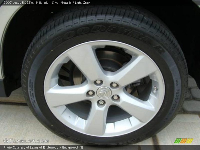 Millennium Silver Metallic / Light Gray 2007 Lexus RX 350