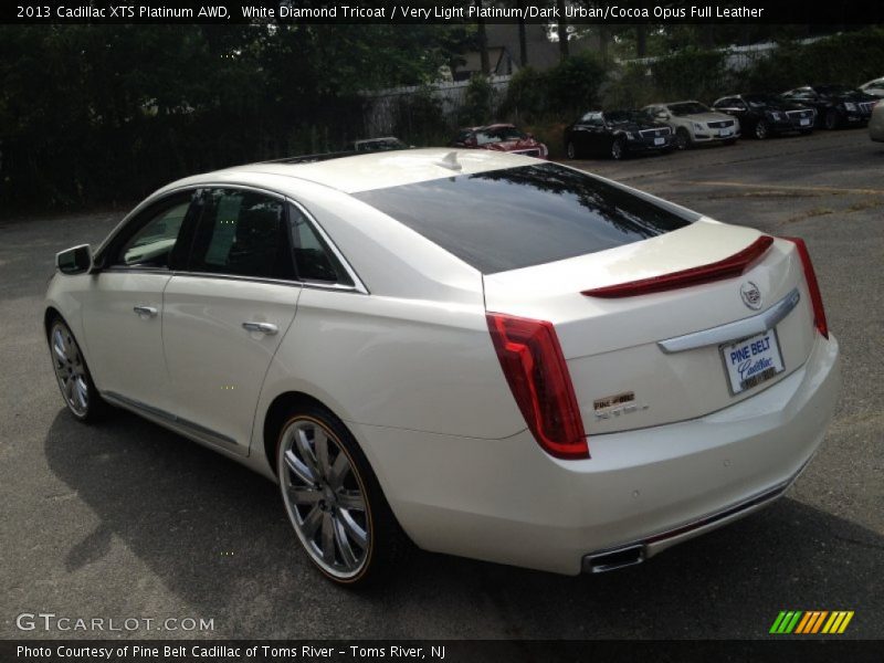 White Diamond Tricoat / Very Light Platinum/Dark Urban/Cocoa Opus Full Leather 2013 Cadillac XTS Platinum AWD