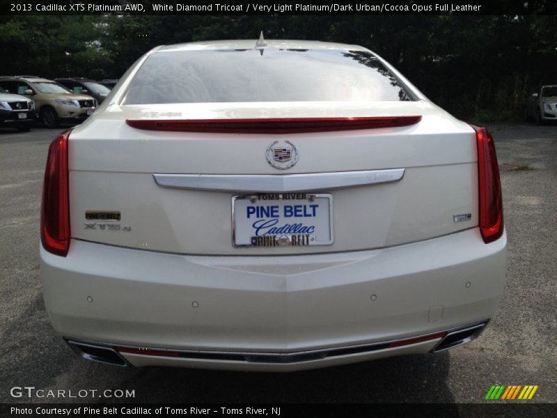 White Diamond Tricoat / Very Light Platinum/Dark Urban/Cocoa Opus Full Leather 2013 Cadillac XTS Platinum AWD