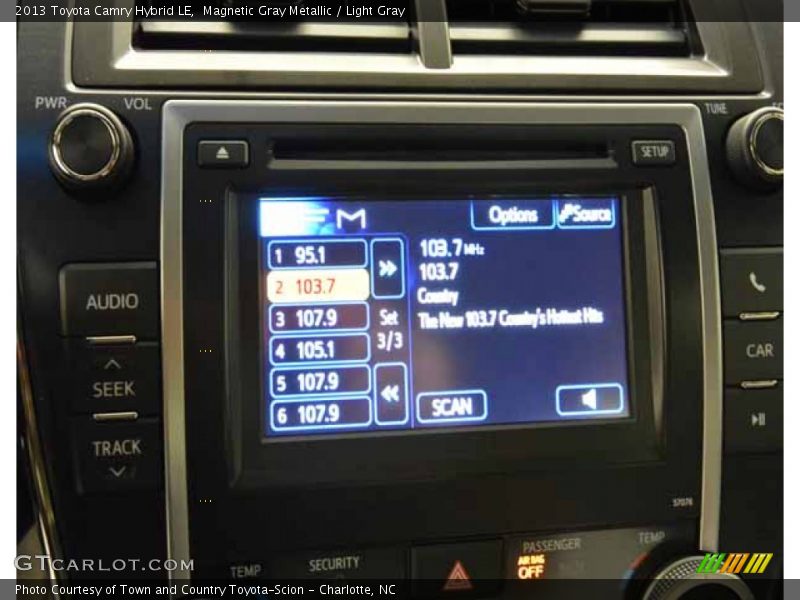 Magnetic Gray Metallic / Light Gray 2013 Toyota Camry Hybrid LE