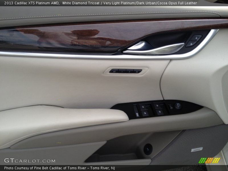 White Diamond Tricoat / Very Light Platinum/Dark Urban/Cocoa Opus Full Leather 2013 Cadillac XTS Platinum AWD