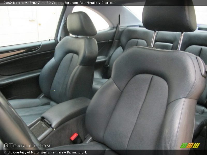 Bordeaux Red Metallic / Charcoal 2002 Mercedes-Benz CLK 430 Coupe