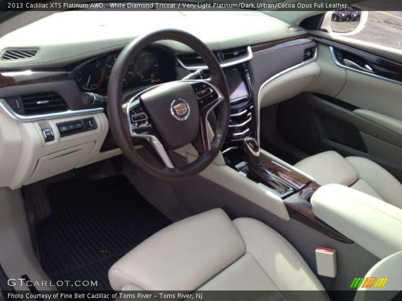 Very Light Platinum/Dark Urban/Cocoa Opus Full Leather Interior - 2013 XTS Platinum AWD 