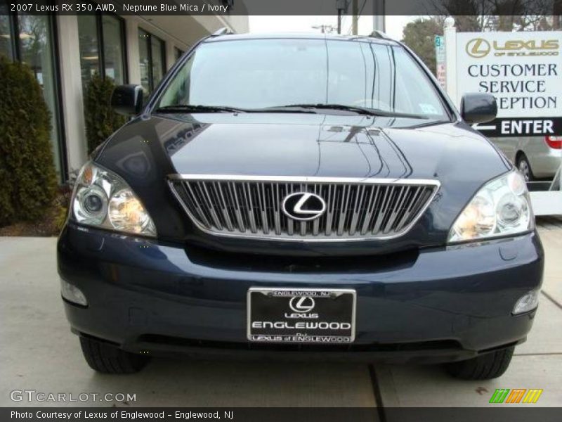 Neptune Blue Mica / Ivory 2007 Lexus RX 350 AWD