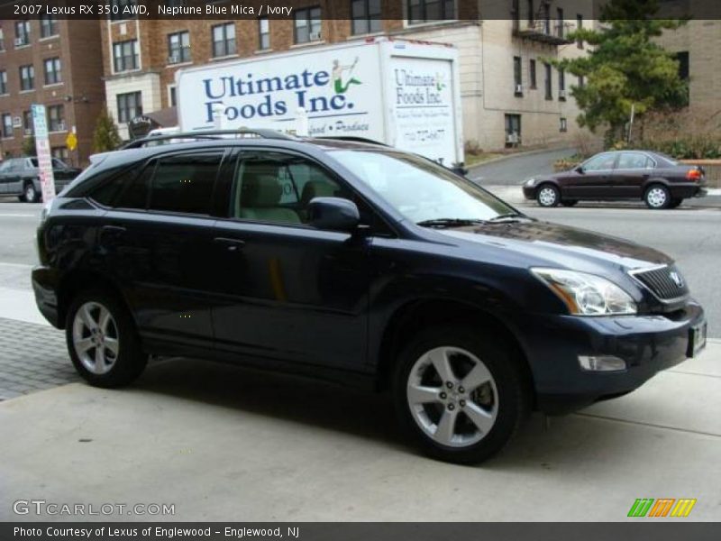 Neptune Blue Mica / Ivory 2007 Lexus RX 350 AWD