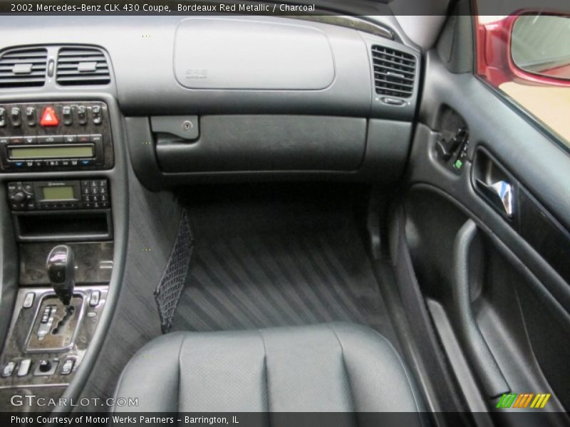Bordeaux Red Metallic / Charcoal 2002 Mercedes-Benz CLK 430 Coupe