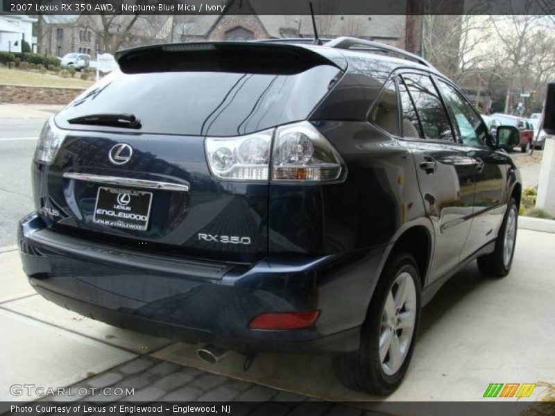 Neptune Blue Mica / Ivory 2007 Lexus RX 350 AWD