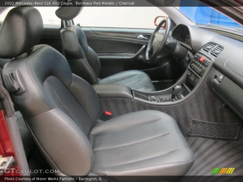 Bordeaux Red Metallic / Charcoal 2002 Mercedes-Benz CLK 430 Coupe