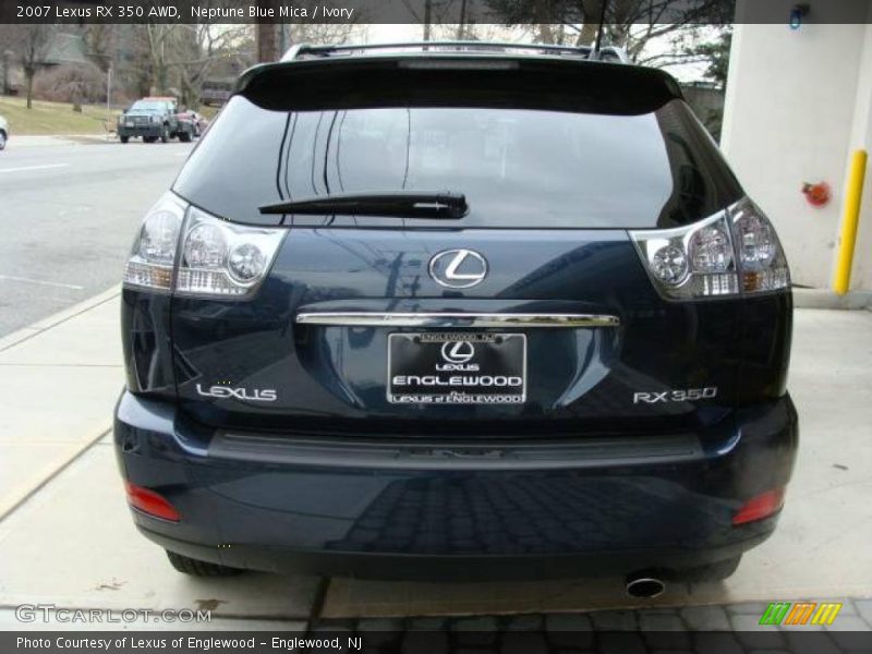 Neptune Blue Mica / Ivory 2007 Lexus RX 350 AWD
