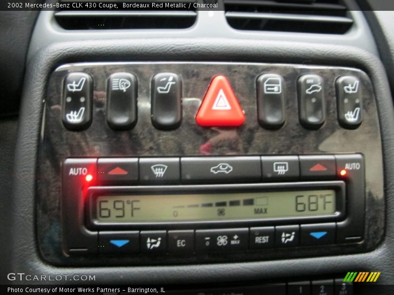 Bordeaux Red Metallic / Charcoal 2002 Mercedes-Benz CLK 430 Coupe