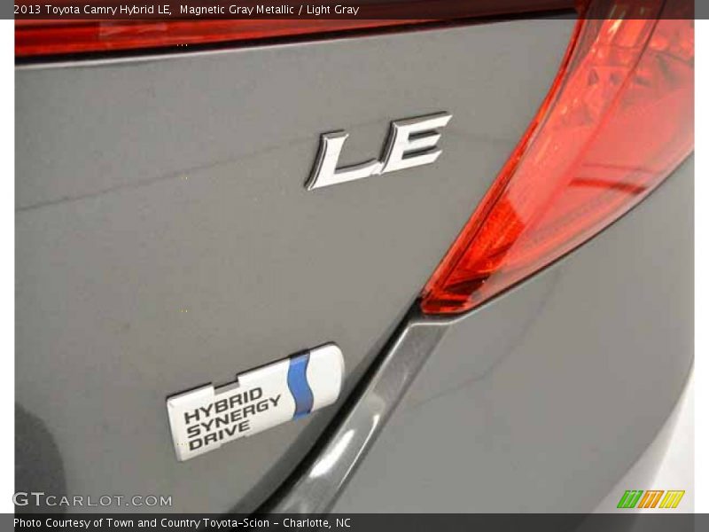 Magnetic Gray Metallic / Light Gray 2013 Toyota Camry Hybrid LE
