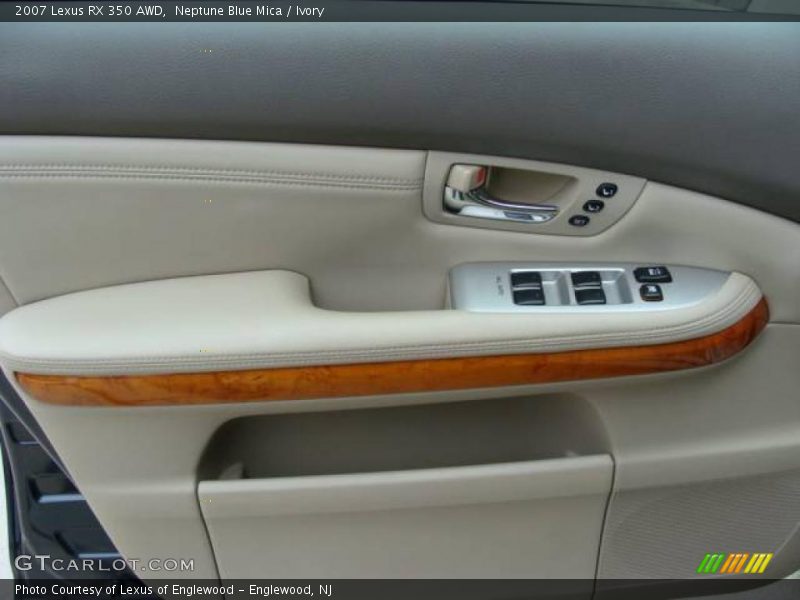 Neptune Blue Mica / Ivory 2007 Lexus RX 350 AWD