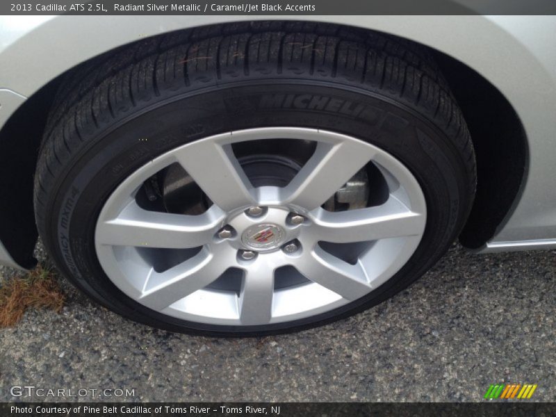 Radiant Silver Metallic / Caramel/Jet Black Accents 2013 Cadillac ATS 2.5L