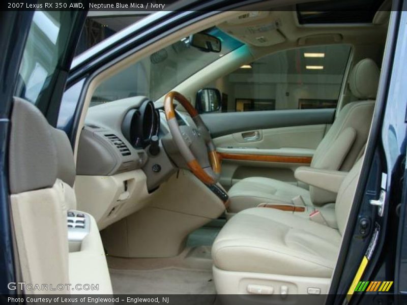 Neptune Blue Mica / Ivory 2007 Lexus RX 350 AWD