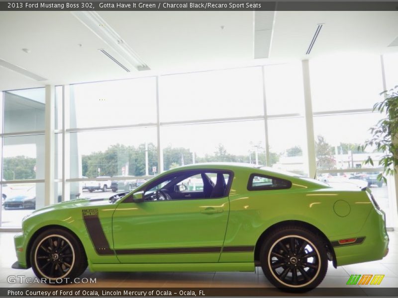  2013 Mustang Boss 302 Gotta Have It Green