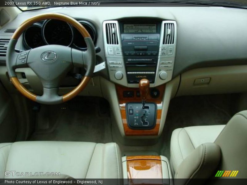 Neptune Blue Mica / Ivory 2007 Lexus RX 350 AWD