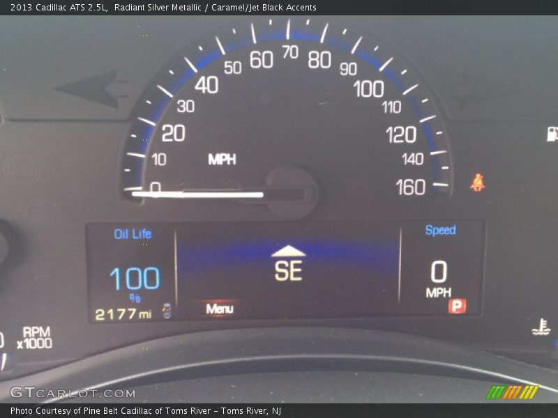 Radiant Silver Metallic / Caramel/Jet Black Accents 2013 Cadillac ATS 2.5L