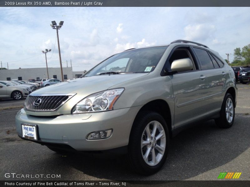 Bamboo Pearl / Light Gray 2009 Lexus RX 350 AWD