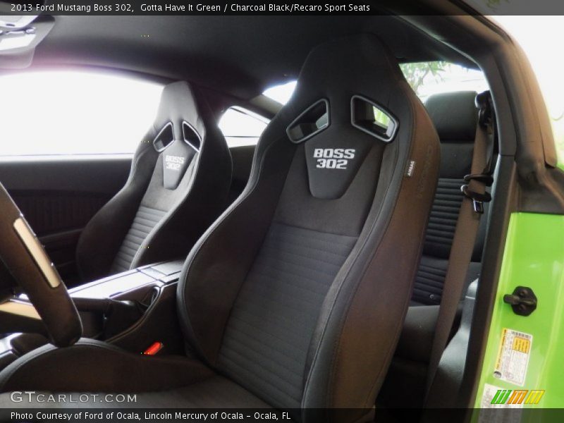 Front Seat of 2013 Mustang Boss 302