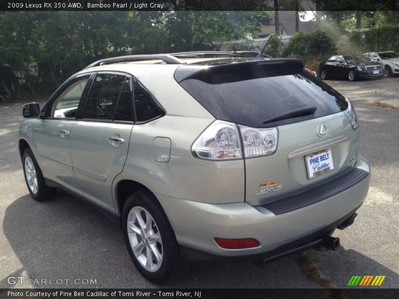 Bamboo Pearl / Light Gray 2009 Lexus RX 350 AWD