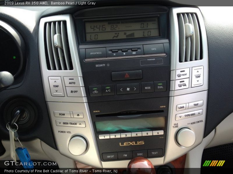 Bamboo Pearl / Light Gray 2009 Lexus RX 350 AWD