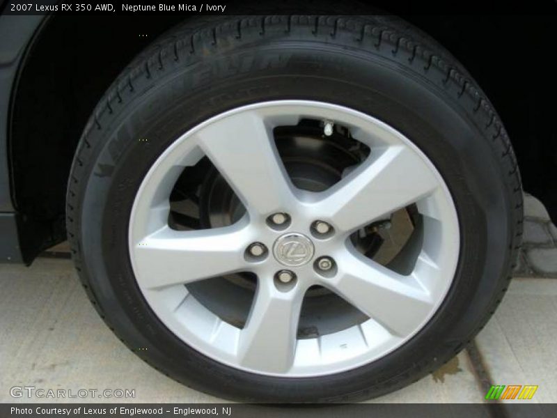 Neptune Blue Mica / Ivory 2007 Lexus RX 350 AWD