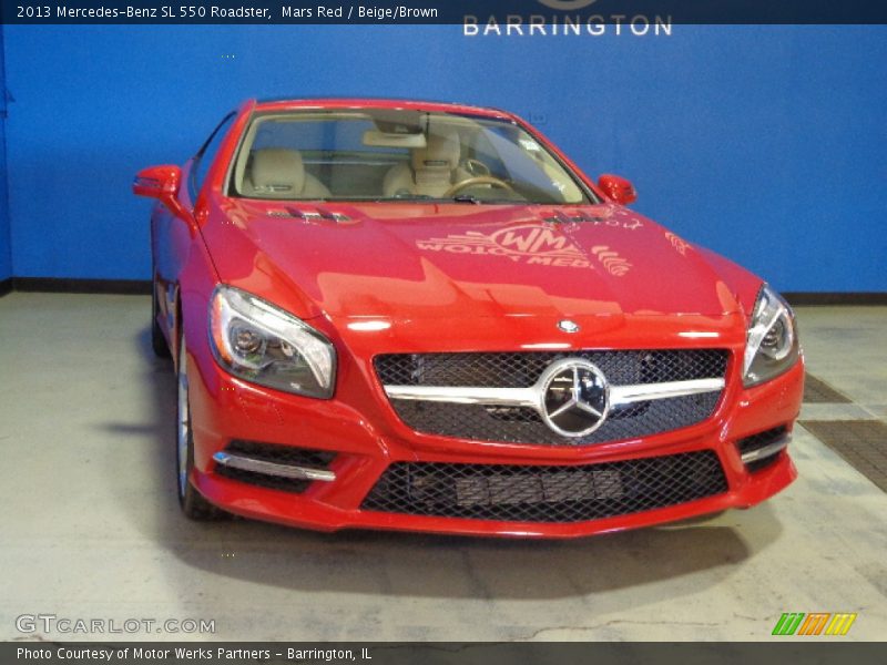 Mars Red / Beige/Brown 2013 Mercedes-Benz SL 550 Roadster