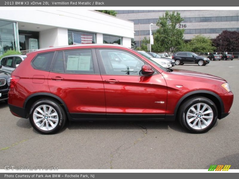 Vermillion Red Metallic / Black 2013 BMW X3 xDrive 28i