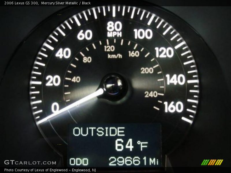 Mercury Silver Metallic / Black 2006 Lexus GS 300
