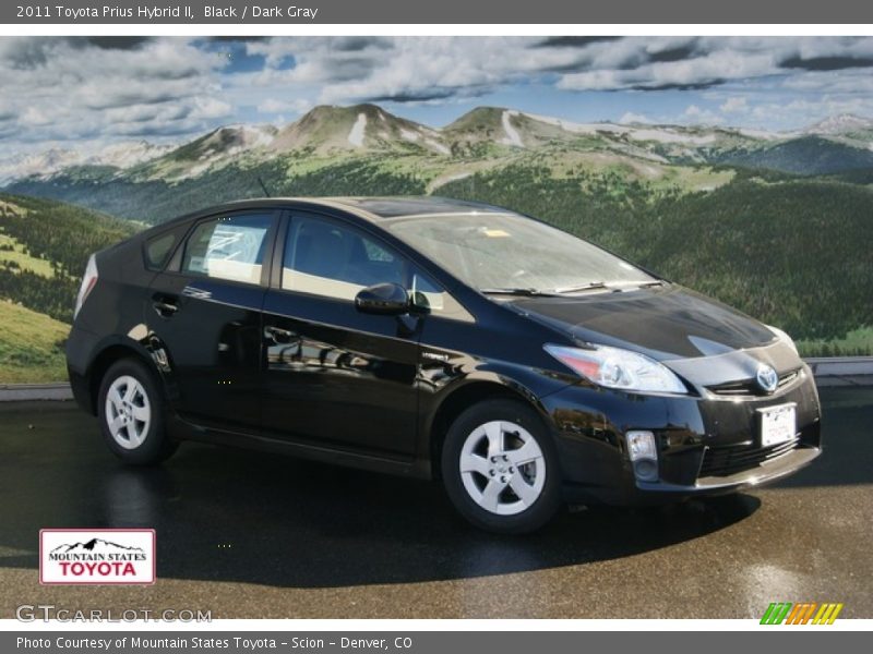 Black / Dark Gray 2011 Toyota Prius Hybrid II