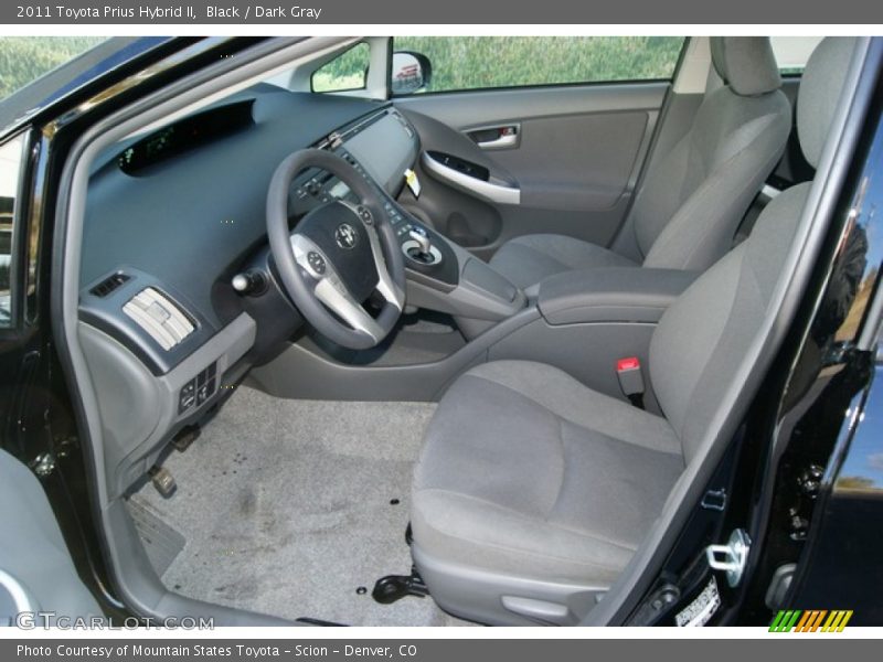 Black / Dark Gray 2011 Toyota Prius Hybrid II