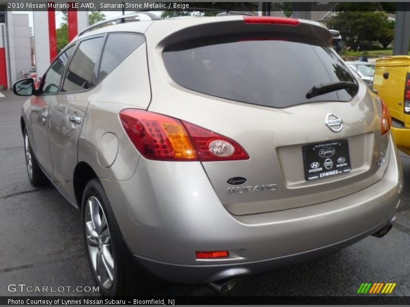 Saharan Stone Metallic / Beige 2010 Nissan Murano LE AWD