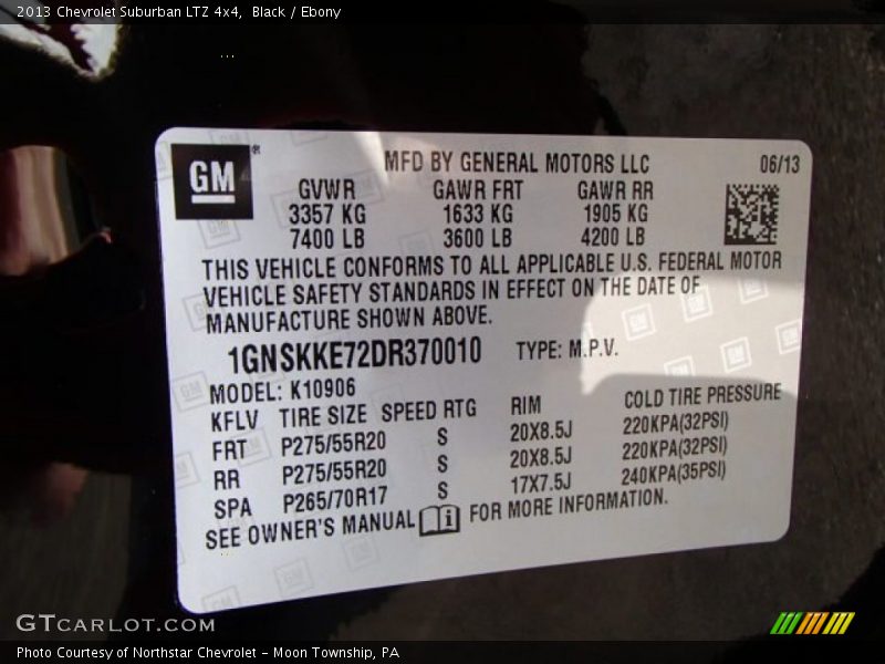 Black / Ebony 2013 Chevrolet Suburban LTZ 4x4