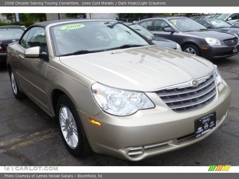 Linen Gold Metallic / Dark Khaki/Light Graystone 2008 Chrysler Sebring Touring Convertible