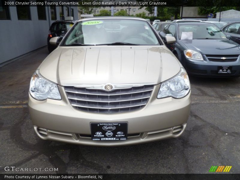 Linen Gold Metallic / Dark Khaki/Light Graystone 2008 Chrysler Sebring Touring Convertible