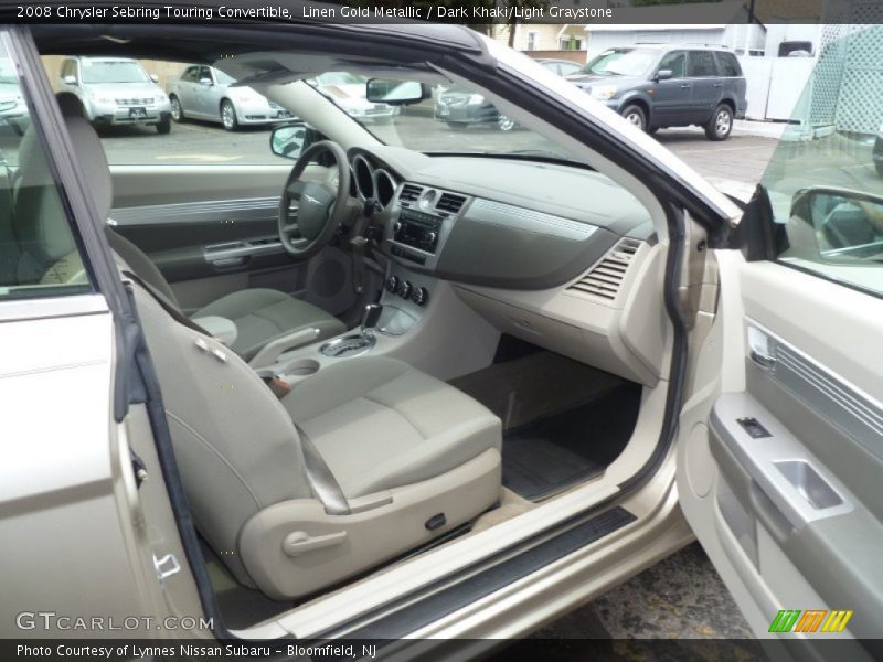 Linen Gold Metallic / Dark Khaki/Light Graystone 2008 Chrysler Sebring Touring Convertible