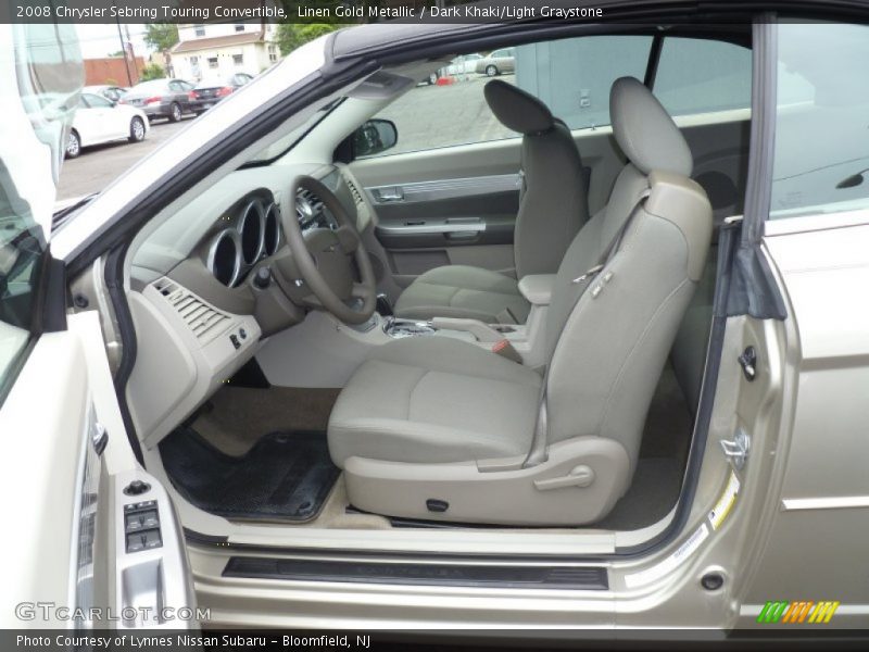 Linen Gold Metallic / Dark Khaki/Light Graystone 2008 Chrysler Sebring Touring Convertible