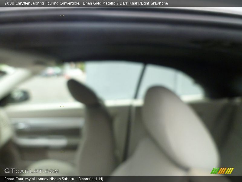 Linen Gold Metallic / Dark Khaki/Light Graystone 2008 Chrysler Sebring Touring Convertible
