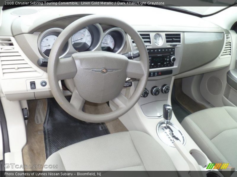 Linen Gold Metallic / Dark Khaki/Light Graystone 2008 Chrysler Sebring Touring Convertible